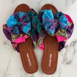 Gianni Bini Zereena Printed Bow Sandals